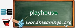 WordMeaning blackboard for playhouse